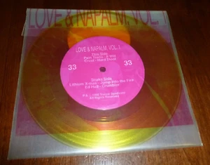 PAIN TEENS ED HALL LITHIUM XMAS CRUST 7" 33 RPM PS EP LOVE & NAPALM GOLD WAX - Picture 1 of 2