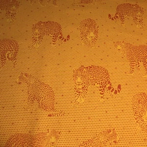 OOP  Lil Jaguar Papaya Tula Pink Daydreamer Quilt Fabric BTY $9.00 - Picture 1 of 5