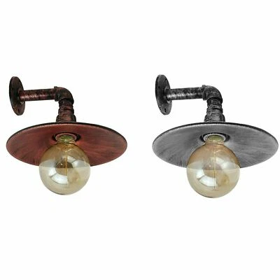 E27 Vintage Retro Iron Metal Wall Sconce Industrial Lamp - Image 1 of 4