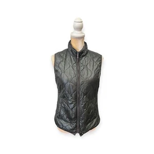 J Crew Quilted Layering Vest Size S Small Dark Gray Puffer - Picture 1 of 7