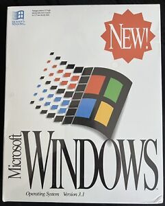 Microsoft Windows Operating System Ver 3.1 With 3.5” Disks In Original Box @1992