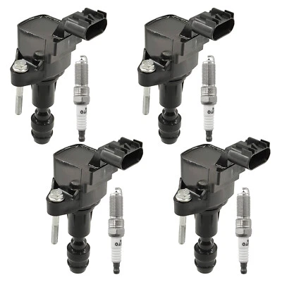 4x Ignition Coil & 4x Spark Plug Pack for 2010-2017 Chevrolet Equinox 2.4L UF491 - Image 1 of 4