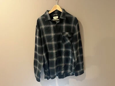 Boston Traders Vintage Mens Button Down Flannel Shirt  Green White Plaid XL - Image 1 of 3