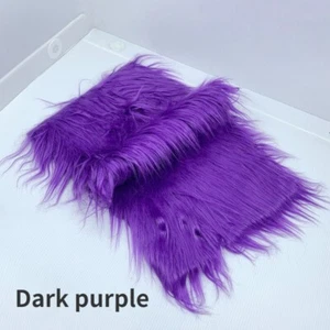 Faux Fur Fabric 8CM Long Fluffy DIY Material Sewing Toy Doll Hair 25*45CM Crafts - Picture 1 of 30