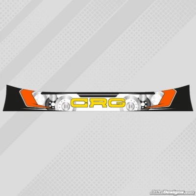JAKEDESIGNS 2 x CRG 2014 STIL HELM VISIER AUFKLEBER/STREIFEN - KARTING