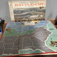 American Heritage Vintage Board Game Battle Cry 1960's MB Game Complete