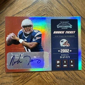 2002 Playoff Contenders #167 Rohan Davey Auto #/295 RC - Picture 1 of 2