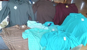 Huge Lot 10 Men's Saddlebred/Air Flow XL/XX Long & Short Sleeve Shirts FREE SHIP - Picture 1 of 12