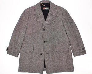 McGregor Mens Wool Coat Size 42 Tweed 4 Button Up Lined Heavy - Picture 1 of 10