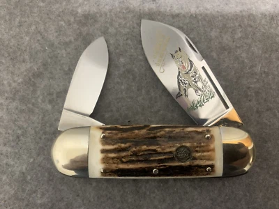 Cuchillo de pastor alemán marca Bulldog 1995 alemán hecho a mano punta de elefante como nuevo LQQK Foto 1 de 4