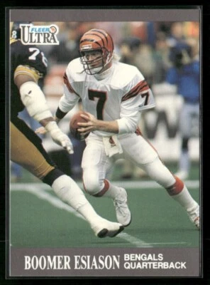 1991 Fleer Ultra #15 Boomer Esiason Cincinnati Bengals - Image 1 of 2
