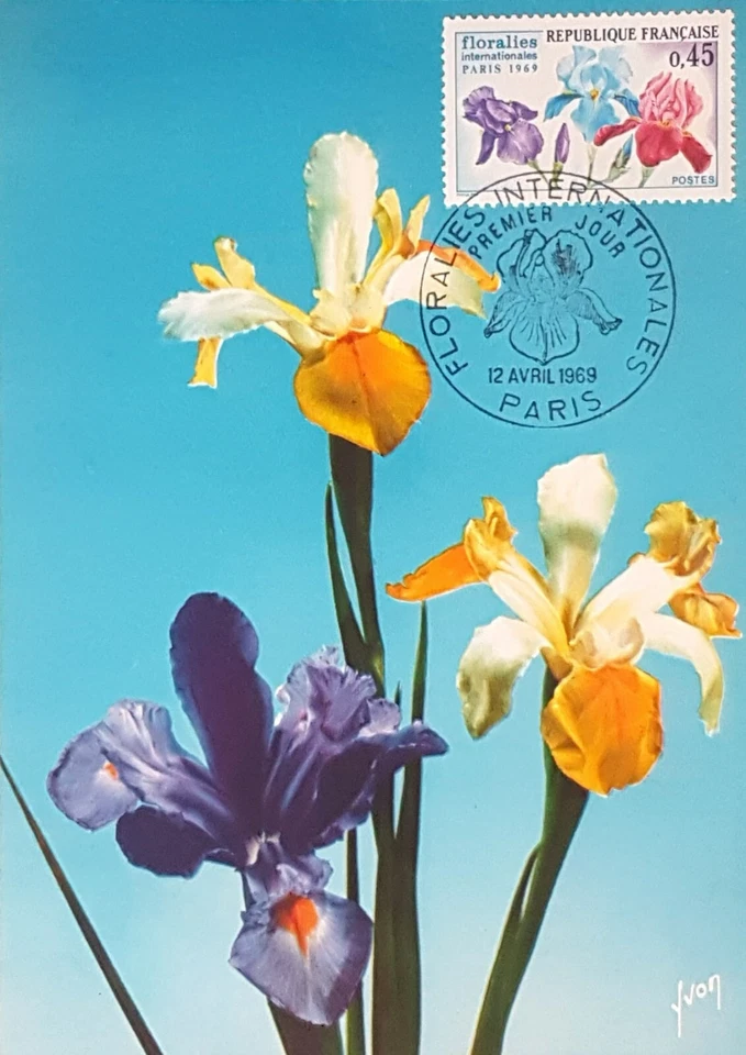 CARTE POSTALE 1er JOUR floralies internationales 1969 très bon état - Photo 1/1