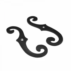 Ein Paar Gusseisen Fensterladen Hunde 6-1/2" Höhe x 2-1/4" Breite Renovierer Zubehör - Bild 1 von 5