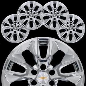 for Chevrolet Silverado 1500 2019-25 Chrome 20" Wheel Skins Hub Caps Rim Covers - Picture 1 of 10