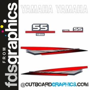 Yamaha 55PS 2 Takt Außenborder Aufkleber/Aufkleber Kit - Bild 1 von 1