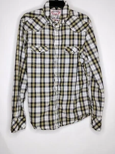 Jachs Mens Size XL Multicolor Snap Button Down Dual Pockets Collard Casual Shirt - Picture 1 of 6