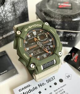 Casio G-Shock * GA900HC-3A Hidden Coast Anadigi Green & Beige Watch for Men