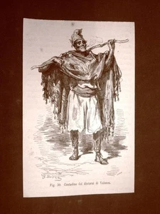 Contadino dei dintorni di Valenza nel 1883 Spagna Disegno di Gustave Doré - Picture 1 of 1