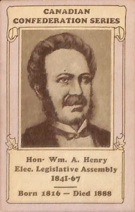 DC7 Dominion Stores, Canadian Confederation Series, 1927, Hon. Wm. Henry - Picture 1 of 2