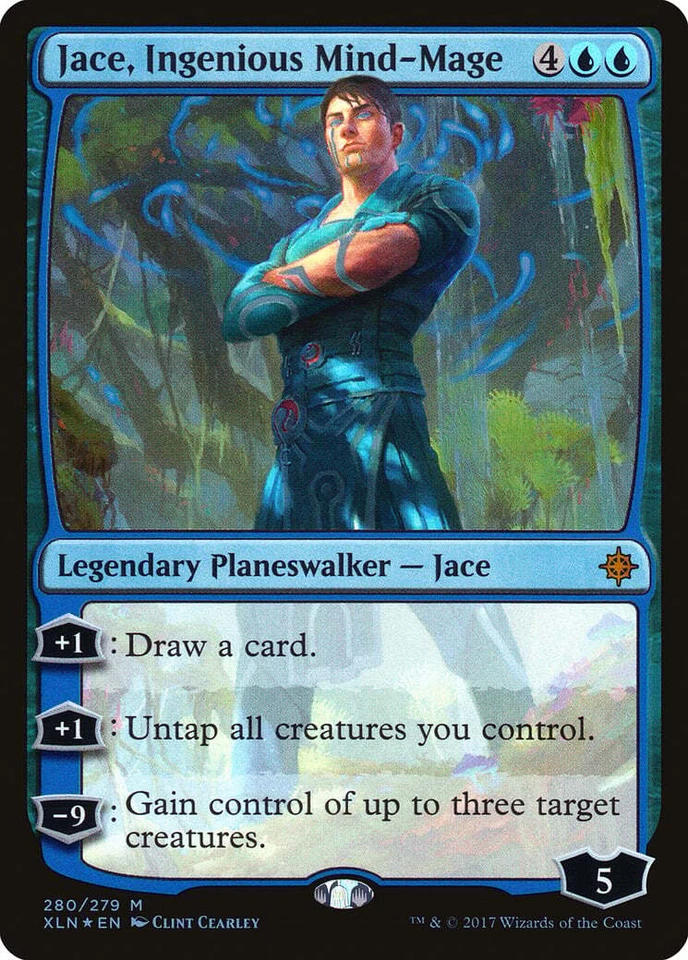 Jace, Ingenious Mind-Mage FOIL Ixalan NM Blue Mythic Rare MAGIC CARD ABUGames - Image 1 of 1