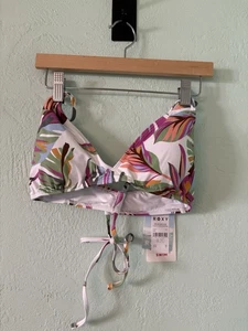 Roxy Women’s Large Tropical Cheeky Beach String Bikini Top Only - Picture 1 of 4