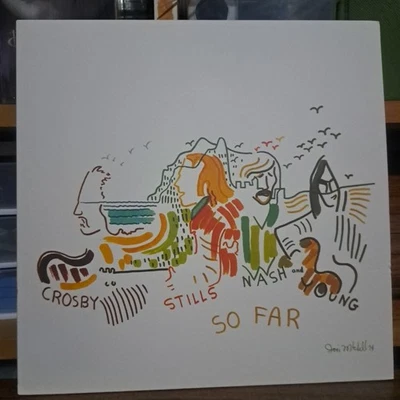 Crosby, Stills, Nash & Young So Far -Exclusive Limited Clear Vinyl LP Like New - Image 1 of 3