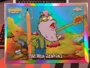Bob Esponja Topps Chrome 2025 - Old Man Jenkins Refractor #22 - Imagen 1 de 5
