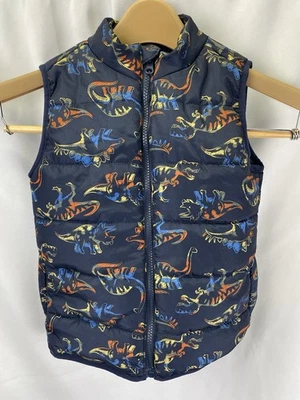 Kids Headquarters Dinosaur Puffy Vest Size 4T - Image 1 of 4