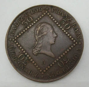 Alte Wien Österreich 1807 Münze 30 Kreuzer Franz II. - Bild 1 von 6