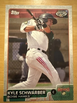 Kyle Schwarber 2015 Topps Pro Debut Boise Hawks Rookie Card #100 (7413) - Image 1 of 2