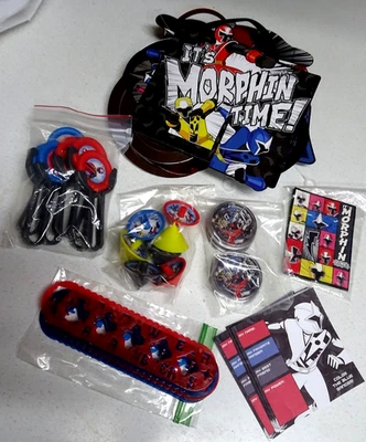 Vintage Mighty M Power Rangers Birthday Party Favor Toys & Streamer Lot-Nice - Image 1 of 3