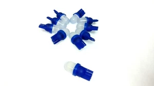 10 Pack Pinball replacement bulb LED 6.3 volt AC 555 wedge base T10 Blue Frosted - Picture 1 of 2