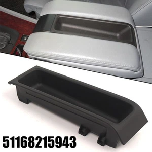 For BMW 7 Series E38 E65 E66 Console Storage Box ABS Black 51168215943 - Picture 1 of 12