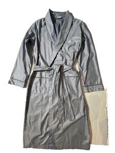 Neu ZIMMERLI Herren Grau Luxus Baumwolle Morgenmantel Gr. S (passt M) Bademantel Morgenmantel - Bild 1 von 10