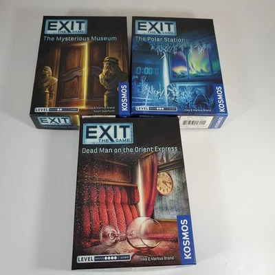 3 Exit The Game Lot Mysterious Museum Polar Station Dead Man Orient Express Used - Image 1 of 4