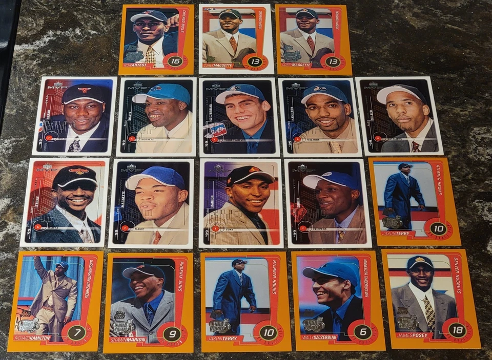 1999-00 Topps ~ Topps Tip-Off ~ UD MVP Baloncesto Tarjeta de Novato Lote de 18 - ¡Como Nueva! Foto 1 de 4
