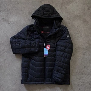 Antarctica Gear Heated Jacket Black Hooded Puffer Size L Men's Insulated New - Picture 1 of 8