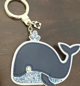 Kate Spade Offshore Wal Schlüsselanhänger Anhänger Glitzer Taschenanhänger - Bild 1 von 15