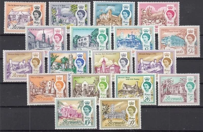 SP26472/ BRITISH BERMUDA – QEII – Y&T # 163 / 179 COMPLETE MINT MH - Image 1 of 2