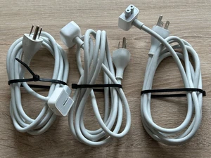 3 x Apple MacBook MagSafe US 1.8mMains Extension Cable Lead American Type B USA - Afbeelding 1 van 4