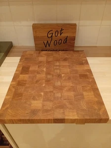 Chunky oak End Grain butchers block Handcrafted Durable Unique Modern& Stylish - Picture 1 of 3