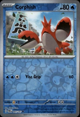 Corphish Reverse Holo Common SV06: Twilight Masquerade 047/167 NM - Image 1 of 2