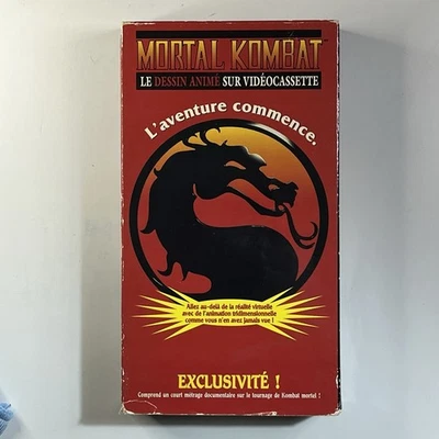Mortal Kombat-L'aventure commence (VHS, 1995) NTSC, French Version & Tested! - Image 1 of 4