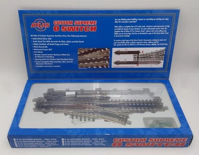 Atlas 6071 O Nickel Silver O-54 Right Hand Remote Control Switch Turnout NIB - Image 1 of 4