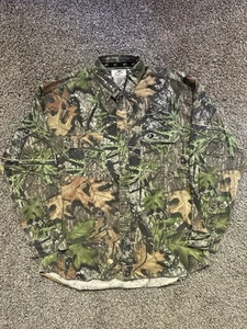 Vintage Mossy Oak Apparel Men’s L Long Sleeve Button Up Camo Hunting Shirt - Picture 1 of 7