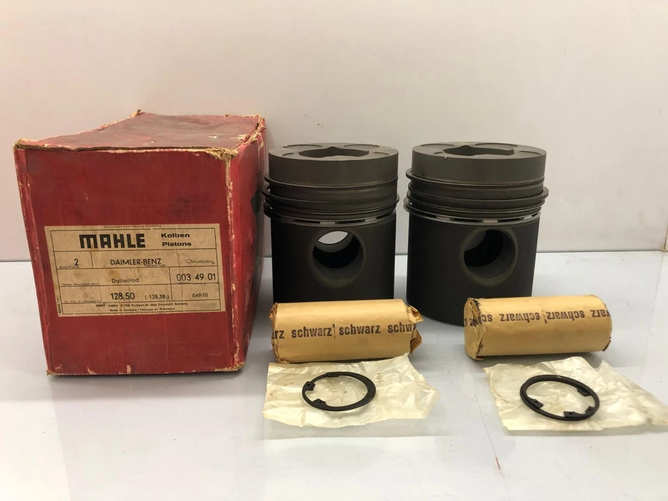Conjunto de pistão Mahle original 0034901 para Daimler-Benz 128,38 mm 87-176907-10 pesado - Imagem 1 de 4