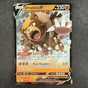 Pokemon TCG Ursaluna V Silberner Sturm 102/195 Ultra Rare Holo Karte - Bild 1 von 2
