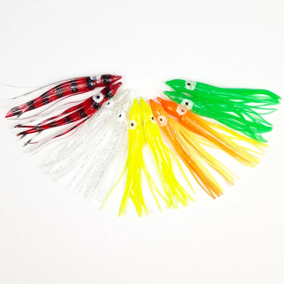 10 Stück Gummi Octopus 10 cm Softbait Oktopus Beifänger Dorsch Pilker Norwegen - Bild 1 von 1