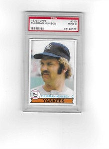 1979 TOPPS #310 THURMAN MUNSON ! PSA 9 ! MINT ! New York YANKEES
