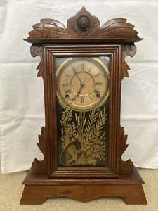 Vintage Terry Clock, Pittsfield, 8-Day, Shelf/Mantle Clock. 1800s: WORKS - Picture 1 of 22